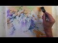 Transparent Watercolor Step by Step Narrated Tutorial "Lively Foliage"