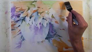 watercolor step painting tutorial negative lessons transparent lively narrated foliage tutorials watercolour paper visit