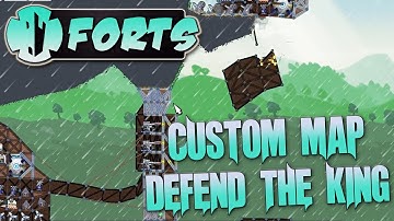 Forts Multiplayer 3v3 Gameplay Custom Map Defend The King, King Of The Hill
