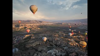 Hot Air Balloon Festival Participants Starting Up To Inflate Their Balloon