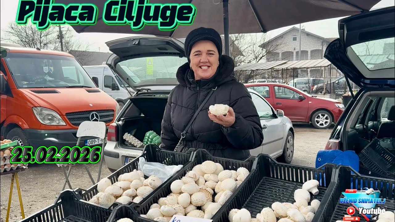 Pijaca Ciljuge danas sunčan dan, veseli ljudi i dobre cijene 25.02.2026