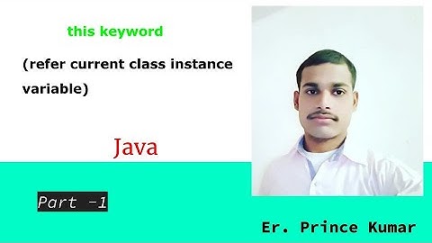 this keyword used to refer current class instance variable in java