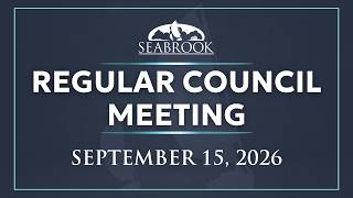September 15, 2026 Regular City Council Meeting