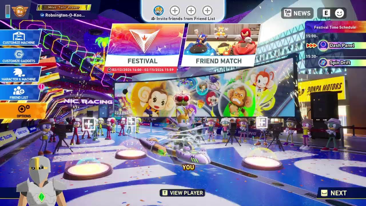 A Knight's Super Monkey Ball Festivel! Sonic Racing Crossworlds!