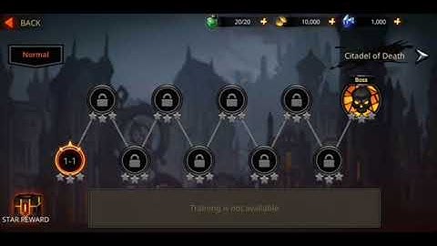 Shadow knight premium stickman & fighting game | Chapter 1 citadel of death level 1 gameplay