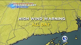 WEATHER UPDATE: Snow showers continue, high wind warning