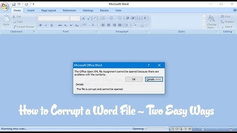 How to Corrupt a Word Document - 2024 (Easy Way)