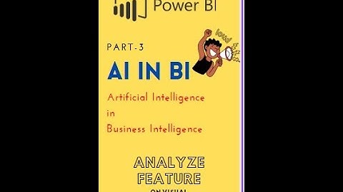 AI in BI (Part-3)_Analyze Feature on Visuals #shorts