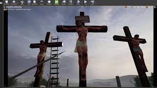 Crucifixion Scene in 3D - Work in Progress - Part 2