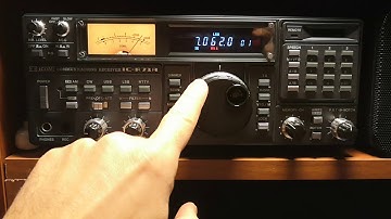 Icom IC-R71 Noise Blanker in action