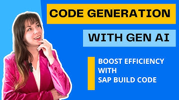 GenAI Code Generation for SAP Business Applications - Boosting Developer Efficiency