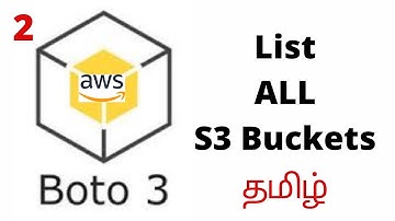 Boto3 in Tamil  #2 | List all S3 Buckets  #boto3 #awsintamil