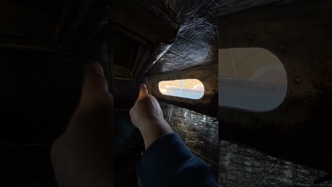 ⁣Countdown Day 92. Starting internal frames for forecabin windows #BoatRefit #Challenge #DIY