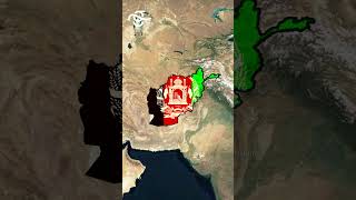 Afghanistan Border Map Animation Breakdown #shorts #mapping #tutorial