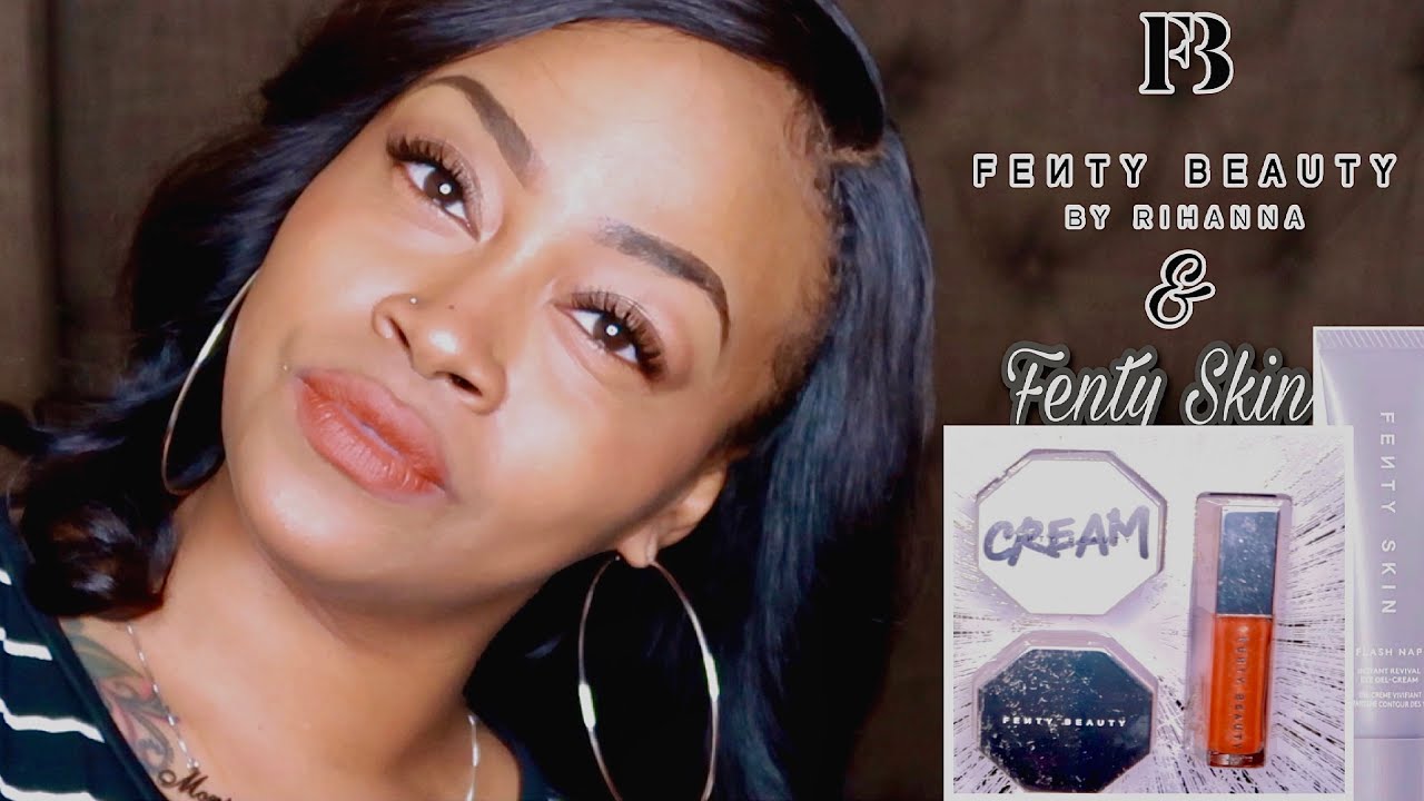 FLASH NAP INSTANT REVIVAL EYE GEL CREAM | FENTY SKIN & FENTY BEAUTY HAUL + SWATCHES