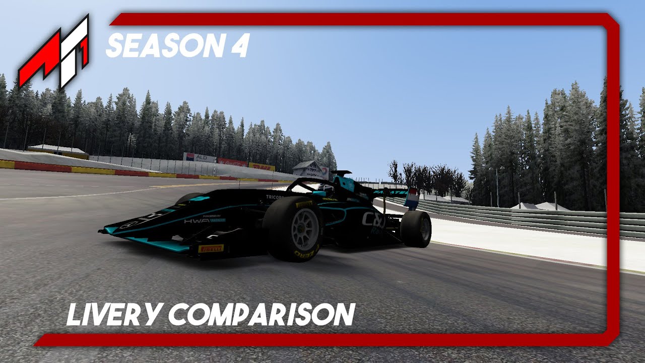 AF1 Season 4 - Livery Comparison