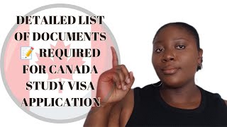 DOCUMENTS REQUIRED FOR CANADA STUDY VISA APPLICATION