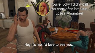 GTA 5 - What Happens If You Hurt Your Girlfriends ? (All Phone Conversations)