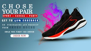 Advertising Poster || How to Make Shoe Adobe Photoshop CC Tutorial