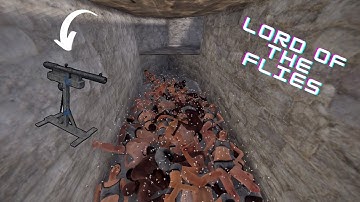 Accidentally made a trap base - Vanilla Rust - solo/duo - Rock Cliff Base - Online Raid Fail!!!!