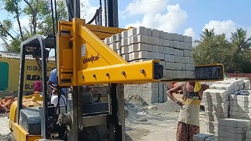 Brick Grabber - 1.5 ton Lifting Capacity - paver block loading - RANTON HYDRAULICS - 8825887567