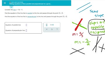 Ch 3   Writing equations of lines parallel and perpendicular to a given line through a point