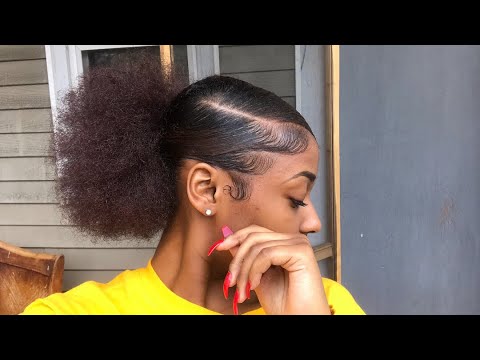 slick-side-part-ponytail-with-natural-hair-//-slayed-edges!!