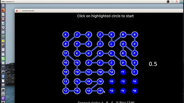 PEBL Connections Task (Version of trail-making test).