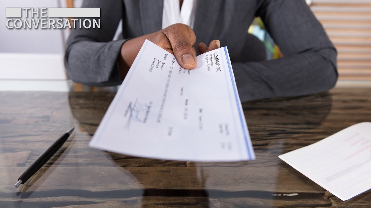 Candidate RIPS UP Check From Big Corporation