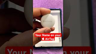 Your Name on Your AirTag! | Custom Keychain for Car Keys 🔑 #shorts #airtag #appleindia #apple