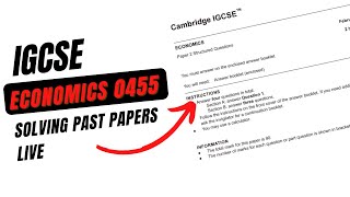 IGCSE Economics 0455 | Solving past paper questions live - Paper 2