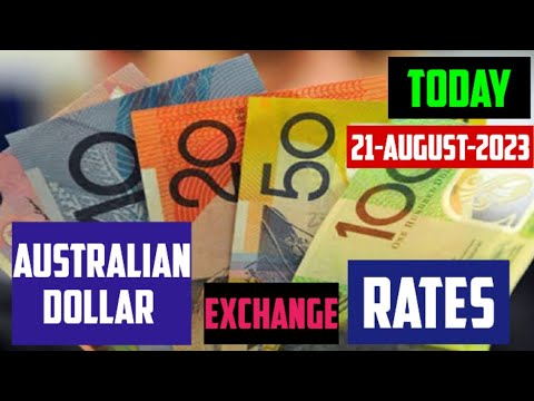 Australian FOREX Daily Currency Exchange Price Today 21-August-2023