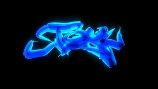 3d graffiti rotation animation test