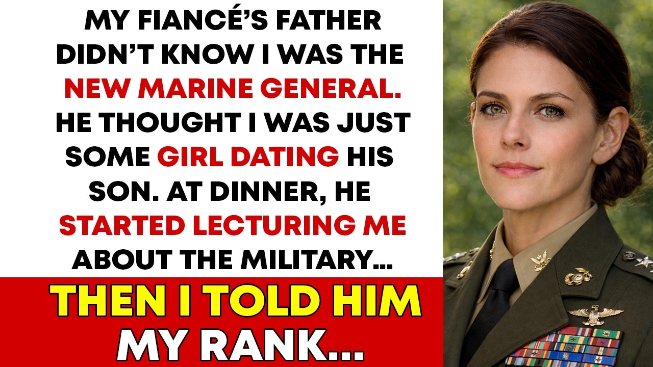 My Fiancé’s Father Belittled Me at Dinner — He Didn’t Know I Commanded His Base