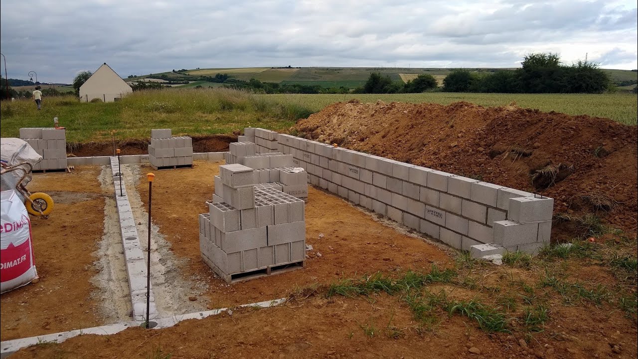 Construction d'une maison de plainpied, Étape 3 murs du vide — free download