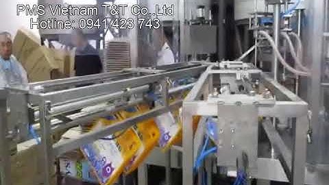 Máy chiết rót túi có vòi dạng xoay tự động - PMS Việt Nam