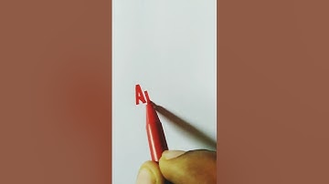 How To Write Arooj Name With Cut Pen English Handwriting