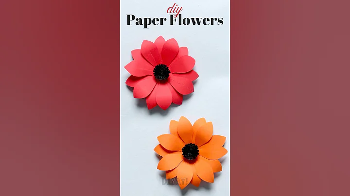 DIY Decorative Paper Flowers 🌺 #paperflower #papercraft #diy