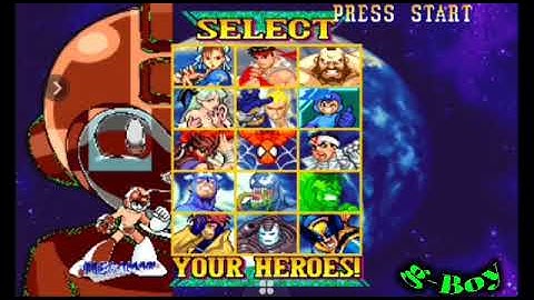 Marvel vs Capcom(all hidden characters)