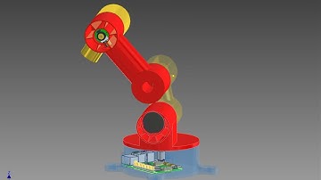 4 DOF Manipulator Arm Dynamic Motion Simulation Demonstration (Inventor)