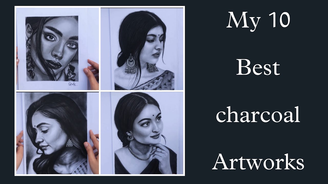 My 10 best charcoal artworks 🏻 charcoal artworks charcoal portraits