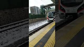 Istanbul Zeytinburnu Marmaray Metro Durağı, ایستگاه متروی مارمارای زیتین بورنو روز برفی