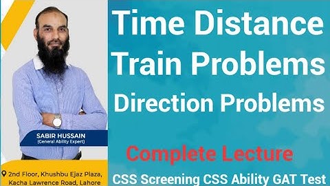 Time Distance Train Problems Direction Problems Part #ppscmaths#fpscmaths#cssability