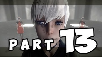 NieR Automata Walkthrough Part C 9S PATH TOWER BOSS KO SHI & RO SHI Part 13 Walkthrough