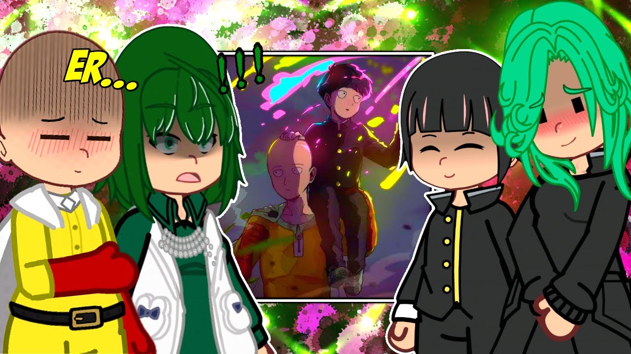 🇺🇸🇧🇷🇪🇸 OPM React To Mob As Tatsumaki and Saitama Son - Gacha React