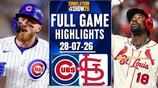🔴LIVE 🔴St. Louis Cardinals vs Chicago Cubs Full Game Highlights July/ 28/2026 Envivo MLB THE SHOW 26