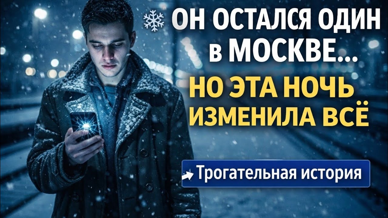 ❄️ Он ОСТАЛСЯ ОДИН в Москве… но ЭТА ночь изменила всё | Трогательная история
