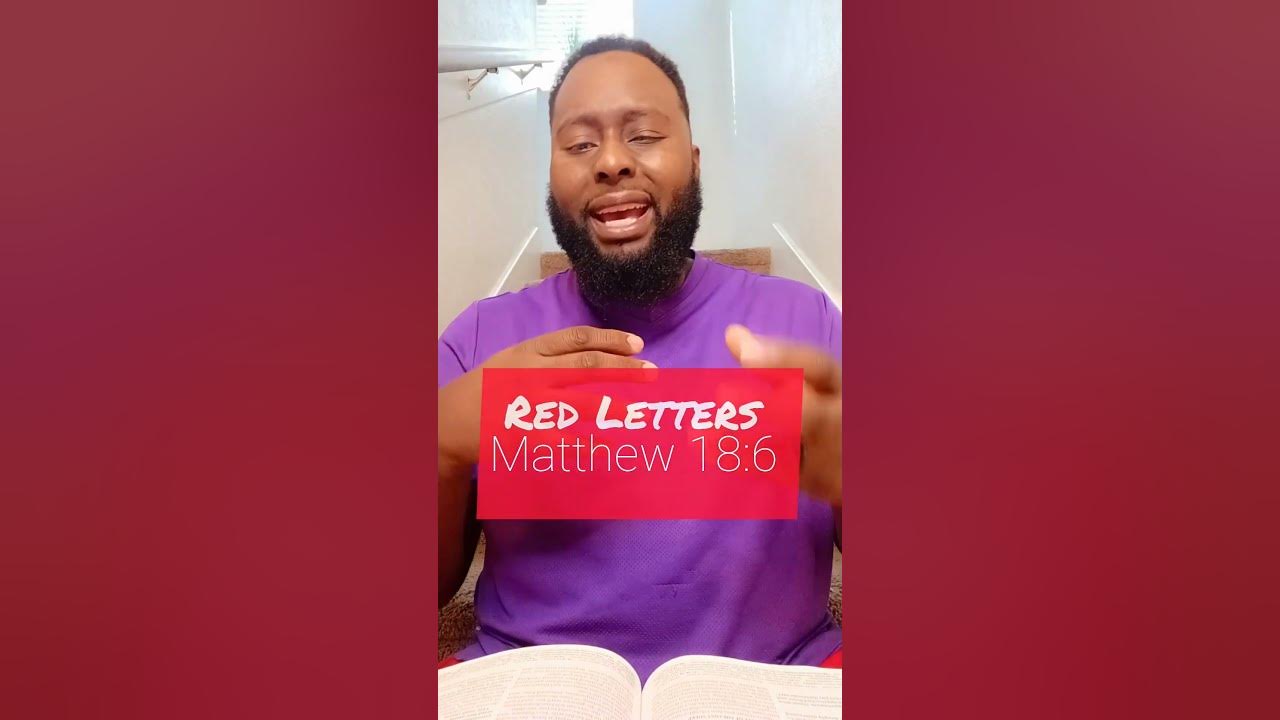 Matthew 18:6 #RedLettersOfMessiah