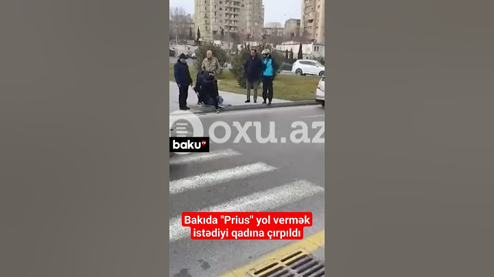 Bakıda "Prius" yol vermək istədiyi qadına çırpıldı