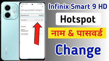 Infinix smart 9 hd hotspot name and password change kaise kare/hotspot password kaise badle